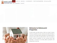Tablet Screenshot of mahalaxmiproperties.in